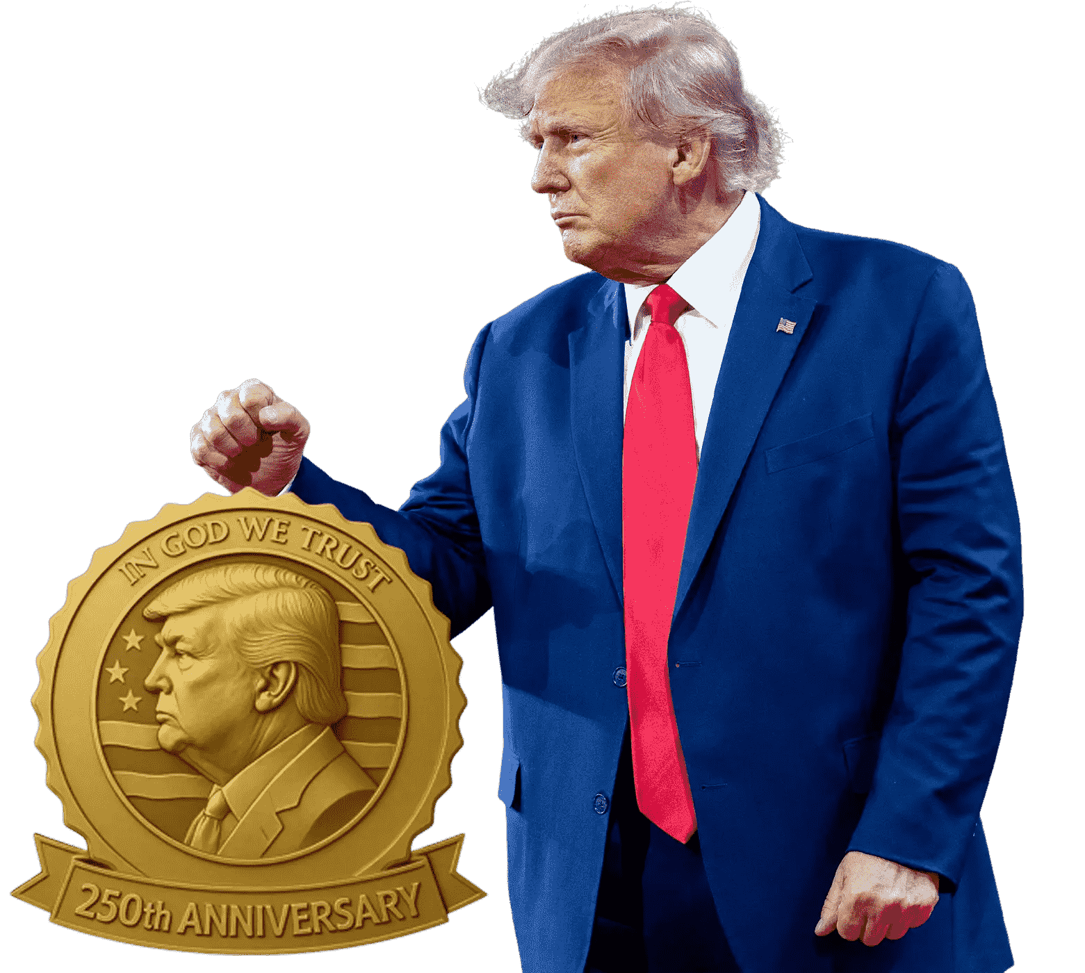 Trump Golden Badge